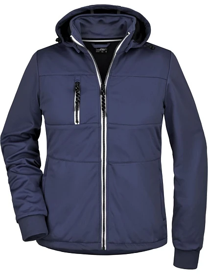 Daiber JN 1077 Dámská 3-vrstvá softshellová bunda "Maritim" 02.1077 navy/navy/white