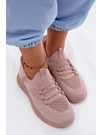 Materiálové nazouvací sportovní dámské boty Růžové Olive