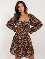 Šaty DHJ SK černá a béžová model 20509577 - FPrice Šaty DHJ SK černá a béžová model 20509577 - FPrice