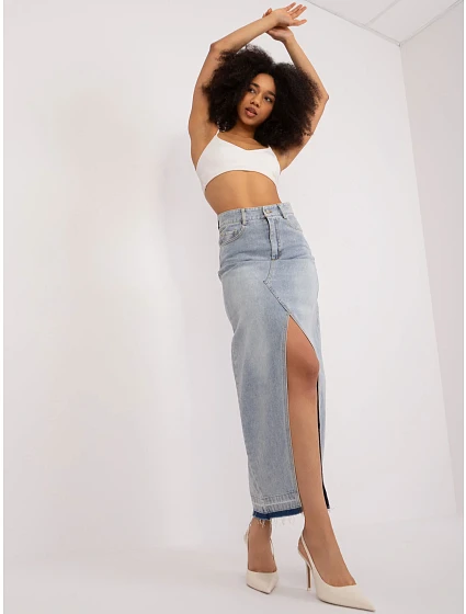 Sukně HM SD MC7298.28 světle modrá