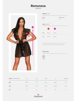 Sexy župan Romanesa peignoir - Obsessive Sexy župan Romanesa peignoir - Obsessive