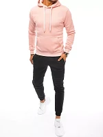 FashionStreet pánská růžovo-černá tepláková souprava AX0641