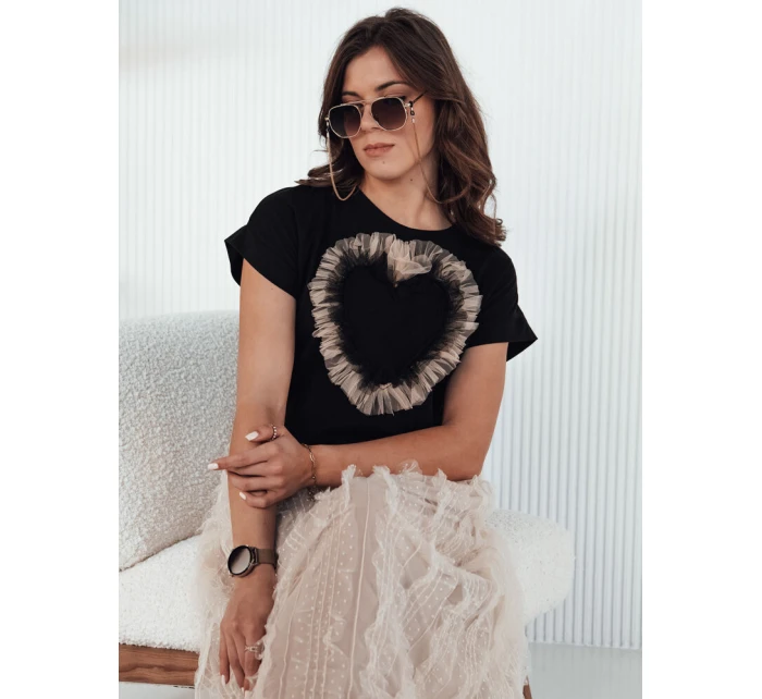 TICKER dámské tričko černé FashionStreet RY2344