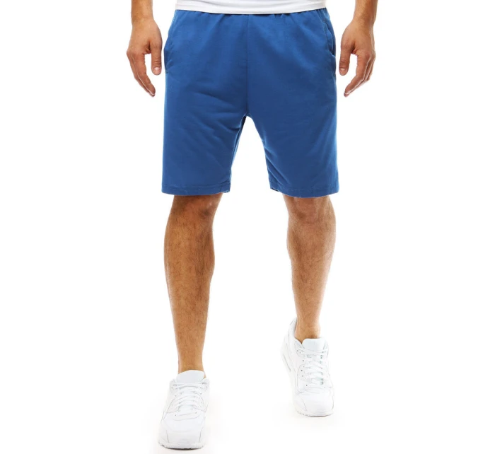 Pánské krátké teplákové šortky modré FashionStreet SX2391 Pánské krátké teplákové šortky modré FashionStreet SX2391