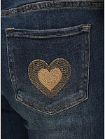 Dámské džíny Mom Fit s vysokým pasem, tmavě modré, FashionStreet UY3103 Dámské džíny Mom Fit s vysokým pasem, tmavě modré, FashionStreet UY3103