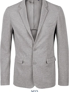 Men Pánský piqué blejzr grey melange model 22500348 - NEOBLU