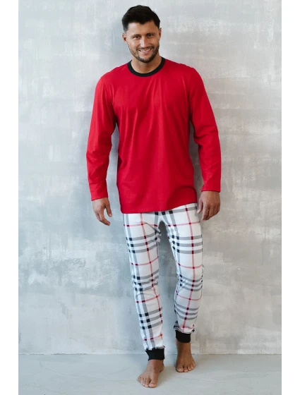 Italian Fashion Andros dlouhý rukáv barva:červená/potisk Italian Fashion Andros dlouhý rukáv barva:červená/potisk