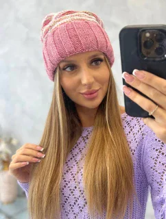 Dámská čepice Feba K330 tmavě růžová