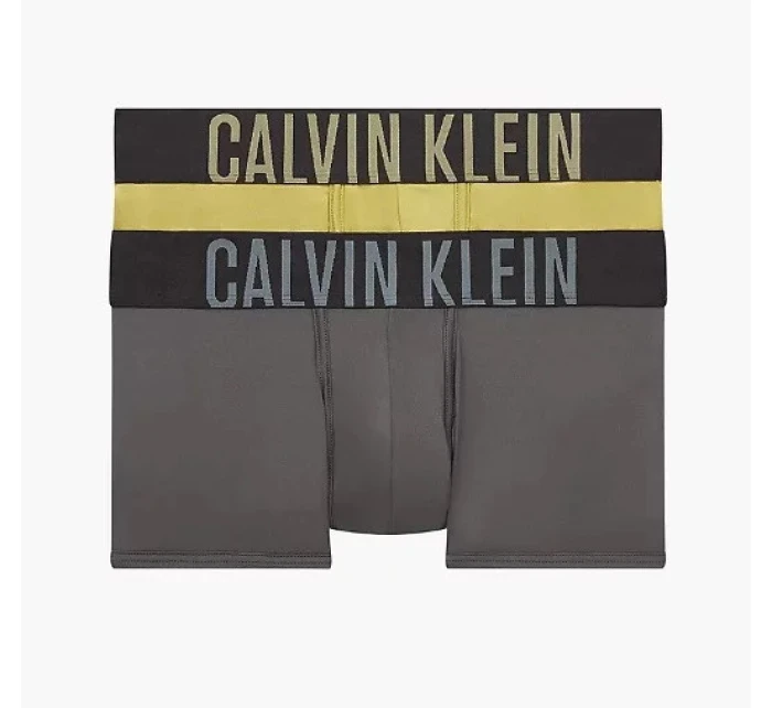 Boxerky 2 pack NB2599A 6HH šedá/khaki - Calvin Klein