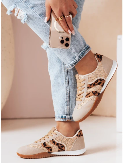 Dámské sportovní tenisky s leopardím vzorem Dstreet model 21984841 - FashionStreet