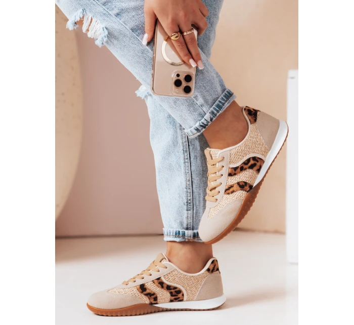 Dámské sportovní tenisky s leopardím vzorem Dstreet model 21984841 - FashionStreet
