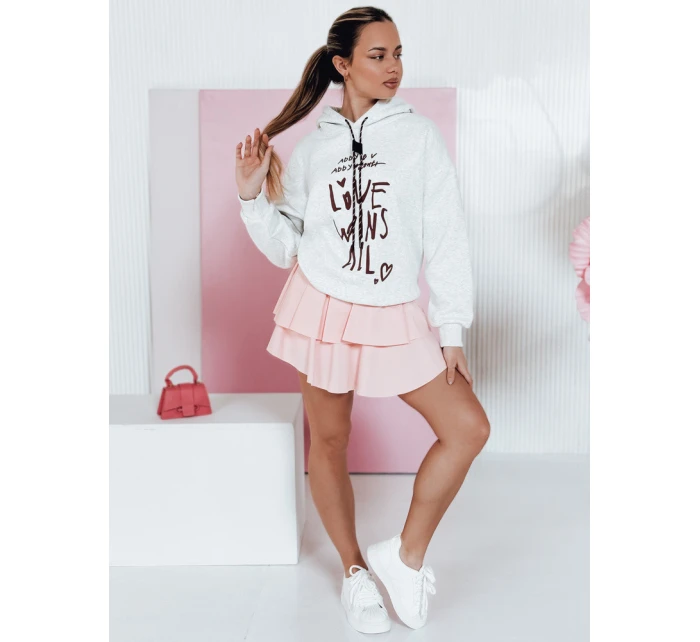 Dámská mikina oversize LOVEWILL šedá FashionStreet BY1468