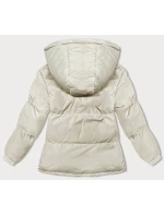 DAMSKA KURTKA ZIMOWA Z KAPTUREM JASNY BEŻ model 21245812 - J.STYLE