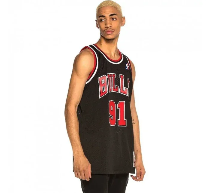 Mitchell & Ness Chicago Bulls NBA Swingman Alternate Jersey Bulls 97 Dennis Rodman SMJYGS18152-CBUBLCK97DRD pánové