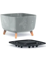 GRACIA SQUARE BETON EFFECT POND 24x24CM dětské