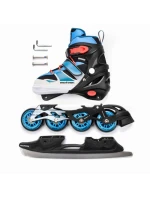 Kolečkové brusle 2v1 M modré model 21347954 - Meteor