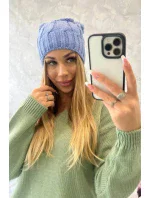 Fleecová čepice Iwona K221 modrá