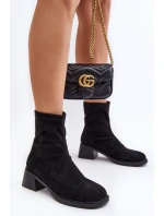 Dámské botky na nízkém podpatku hnědé model 21642138 - EVENTO Dámské botky na nízkém podpatku hnědé model 21642138 - EVENTO