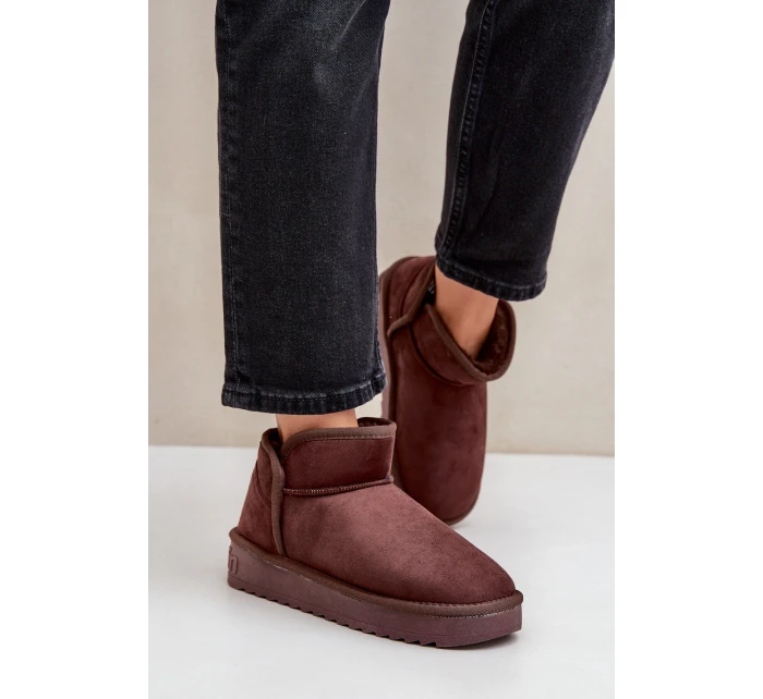 Sněhule Na Platformě Dámské D.Franklin DFSH370010 Čokoládové