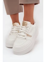 Dámské Sneakersy Na Platformě Big Star SS274359 Bílé