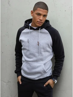 Pánská světle šedá mikina model 21966968 - Dstreet