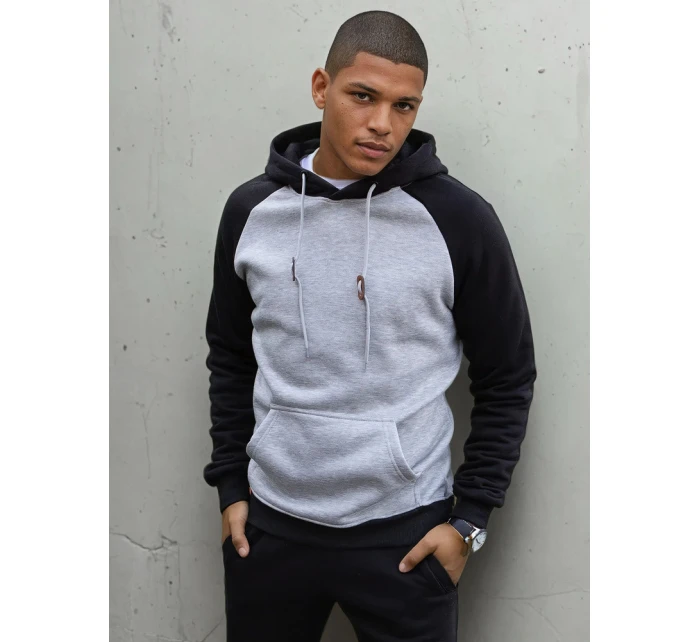 Pánská světle šedá mikina model 21966968 - Dstreet