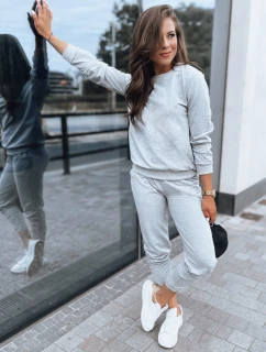 MILIAN dámská tepláková souprava světle šedá FashionStreet AY0816z