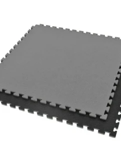 Bezpečnostní certifikovaná podložka na cvičení - Puzzle 1x1m - černošedá 2 cm
