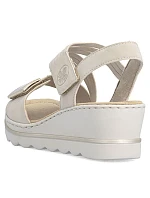 Dámské lila sandály na platformě Rieker 67410-62