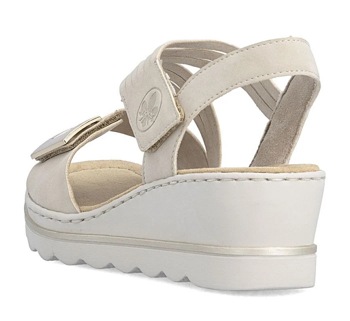 Dámské lila sandály na platformě Rieker 67410-62