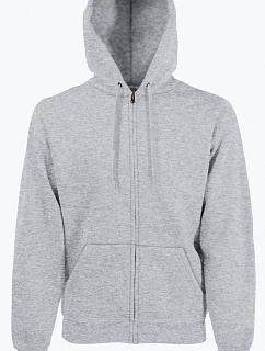 Classic Hooded Sweat Jacket Mikina s kapucí model 22534307 heather grey - Fruit of the Loom