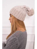 Fleecová čepice Paris model 18750765 light beige - K-Fashion Fleecová čepice Paris model 18750765 light beige - K-Fashion