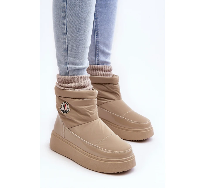 Dámské nazouvací sněhule na platformě model 21636250 - Boto Dámské nazouvací sněhule na platformě model 21636250 - Boto