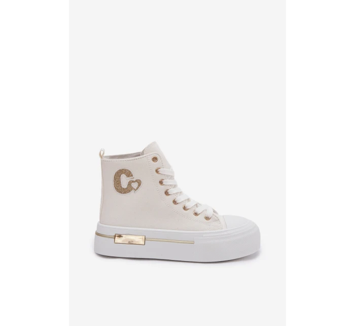 Dámské tenisky na platformě Bílé model 21919405 - Boto Dámské tenisky na platformě Bílé model 21919405 - Boto