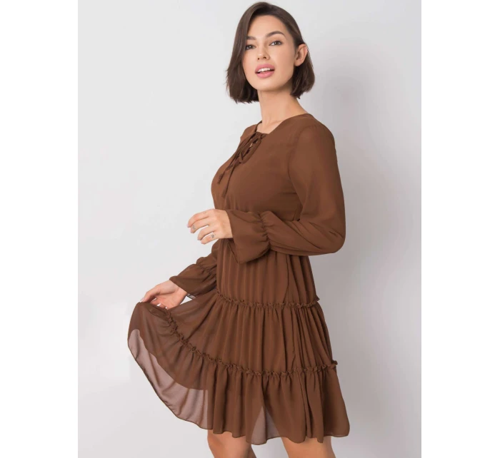 Šaty DHJ SK 12310.61P hnědá Šaty DHJ SK 12310.61P hnědá