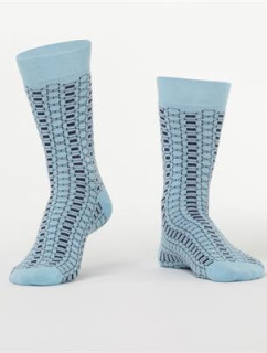 Pánské ponožky s modrým vzorem