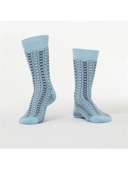 Pánské ponožky s modrým vzorem