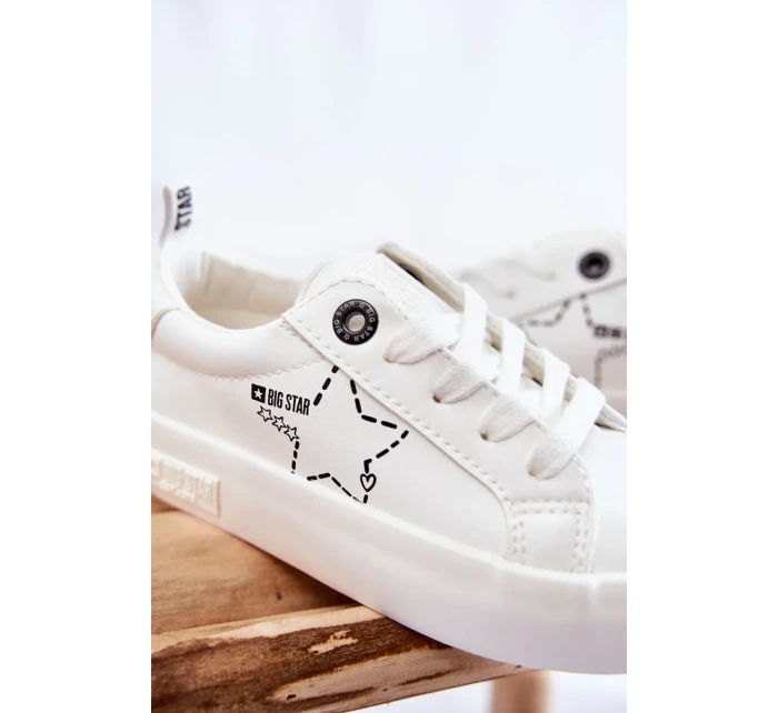 Dětská sportovní obuv Šněrovací Big Star KK374222 Bíle Dětská sportovní obuv Šněrovací Big Star KK374222 Bíle