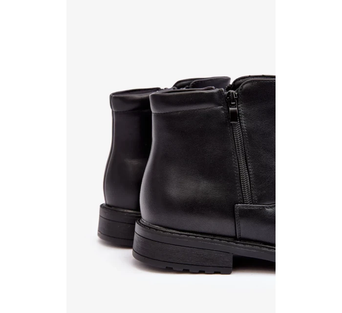 Pánské nízké kozačky na zip Black Brosta Pánské nízké kozačky na zip Black Brosta