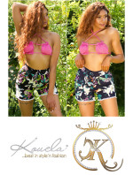 Trendy Summer Shorts with print and lace