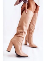 Kozačky na podpatku  model 220511 Step in style