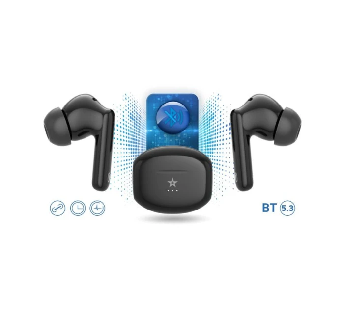 Bezdrátová sluchátka GIEWONT RealSound PRO ANC ENC GWS800-1 Black