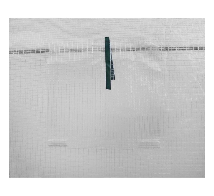 ZAHRADNÍ TUNEL 200x200x200 cm PE BÍLÁ OCELOVÁ KONSTRUKCE