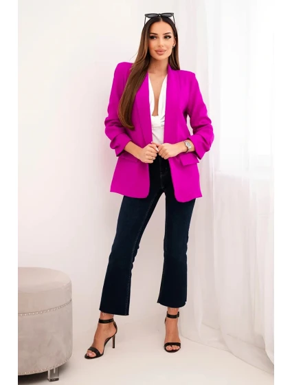 Bunda s klopou elegantní fialka