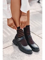 Lakované Dámské Polobotky S Páskem Černé Vinceza model 21671915 - Boto