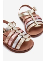Dětské sandály dívčí z eko kůže zlaté Mariana Dětské sandály dívčí z eko kůže zlaté Mariana