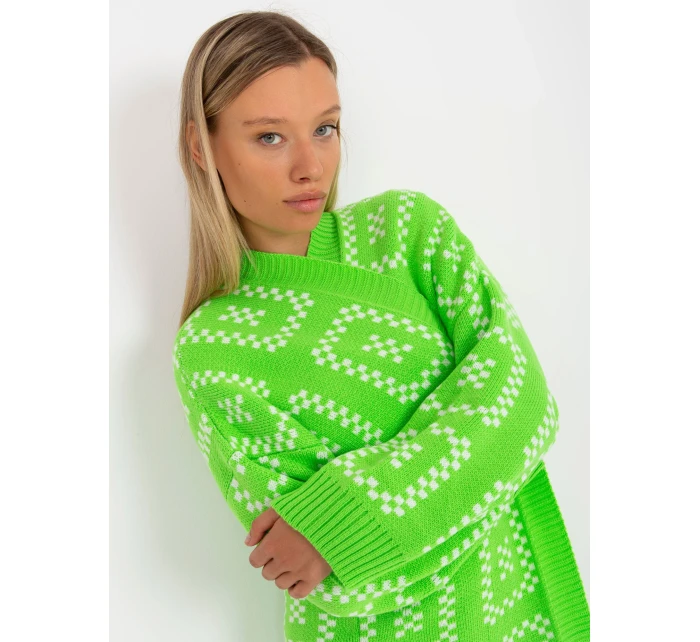 Dámský svetr LC SW model 17650132 fluo zelený - FPrice