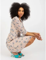 Šaty LK SK model 18453838 béžová - FPrice Šaty LK SK model 18453838 béžová - FPrice