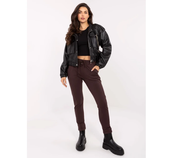 Tepláky RV DR 3589.05X tmavě hnědé