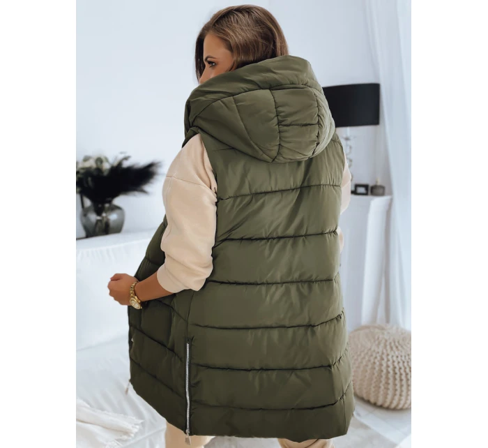 Dámská prošívaná vesta NOELIA zelená FashionStreet TY3132